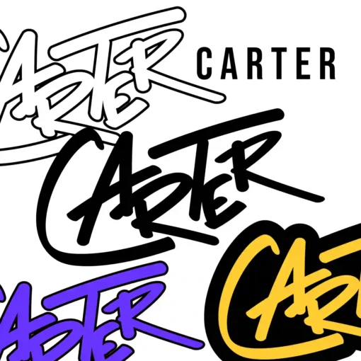 CARTER Graffiti Name - Digital Urban Street Art