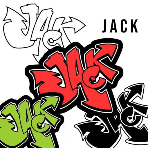 JACK Graffiti Name - Digital Urban Street Art