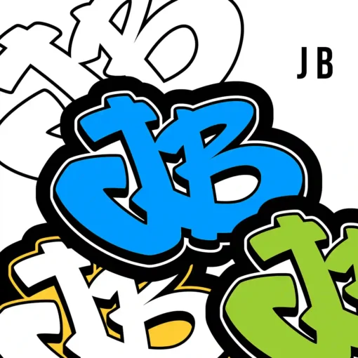 JB Graffiti Initials - Digital Urban Street Art