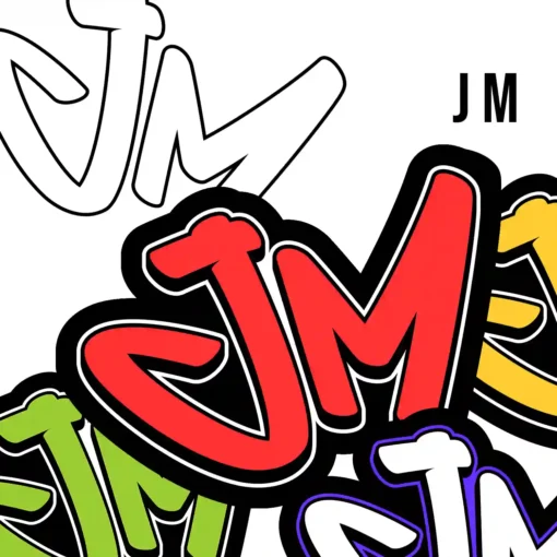 JM Graffiti Initials - Digital Urban Street Art