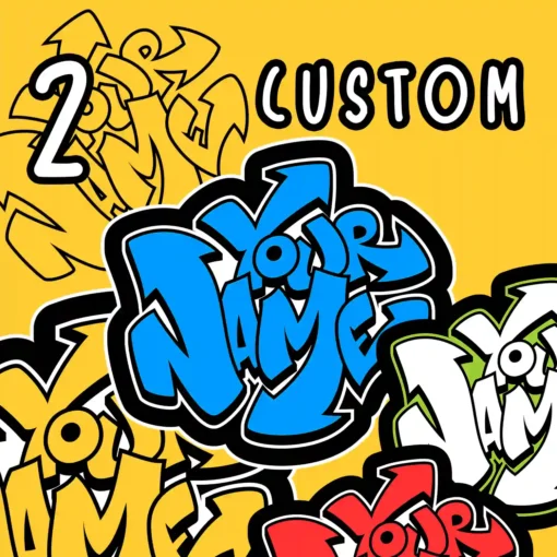 YOUR CUSTOM Graffiti Name arrow bolt style 2 - Digital Urban Street Art