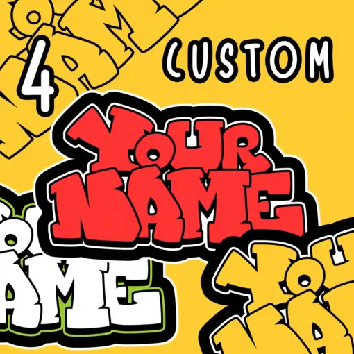 YOUR CUSTOM Graffiti Name cubic style 4 - Digital Urban Street Art