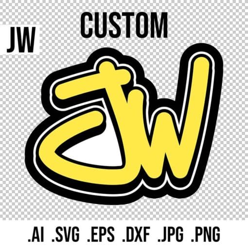 CUSTOM Graffiti INITIALS - Style 7 - Image 2