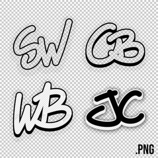CUSTOM Graffiti INITIALS - Style 7 - Image 7