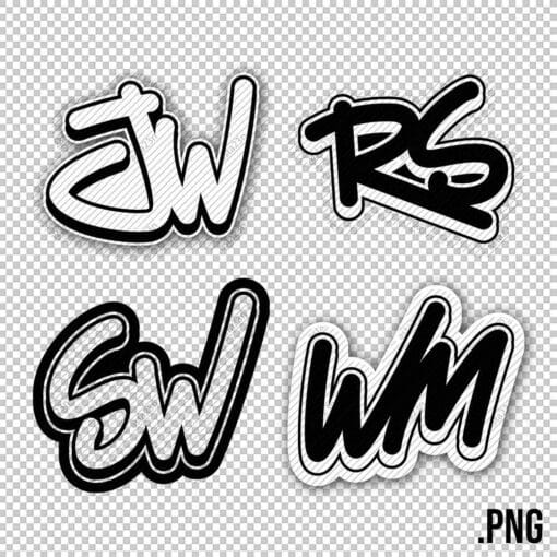 CUSTOM Graffiti INITIALS - Style 7 - Image 8