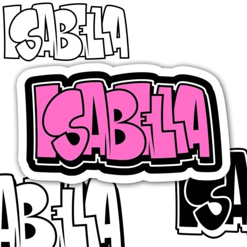 ISABELLA Graffiti Name - NAR GRAFFITI - Digital Graphics Shop