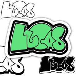 LUCAS Graffiti Name
