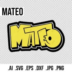 Alternative view of MATEO Graffiti Name