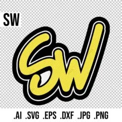 Alternative view of SW Graffiti Initials
