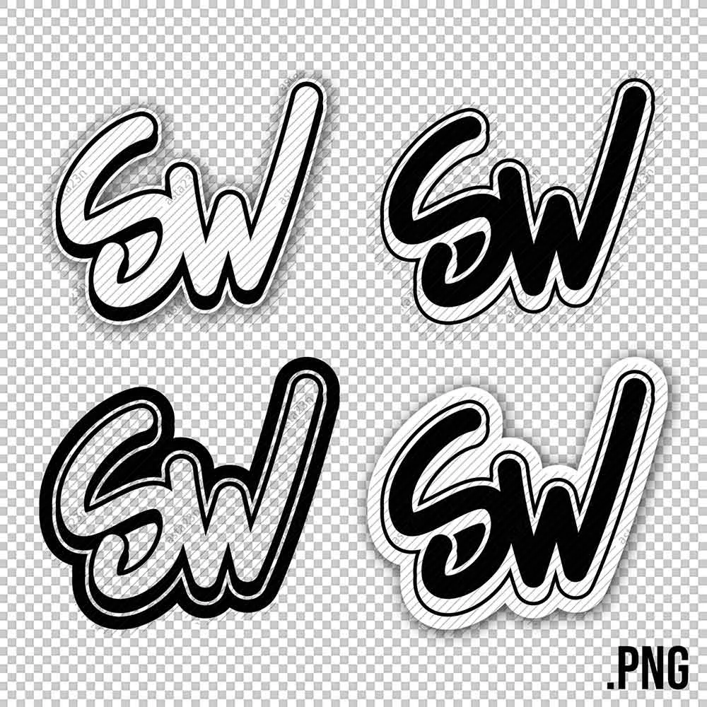 SW Graffiti Initials - Image 8